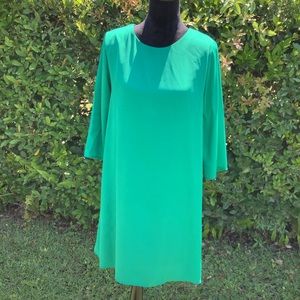 GIANNI BINI Flowy 3/4 Green Dress L